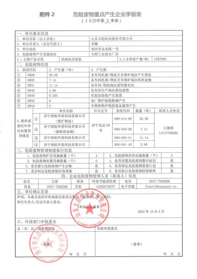 2025年首页-澳门(金沙)官网网站首页危险废物第三季度报表.jpg
