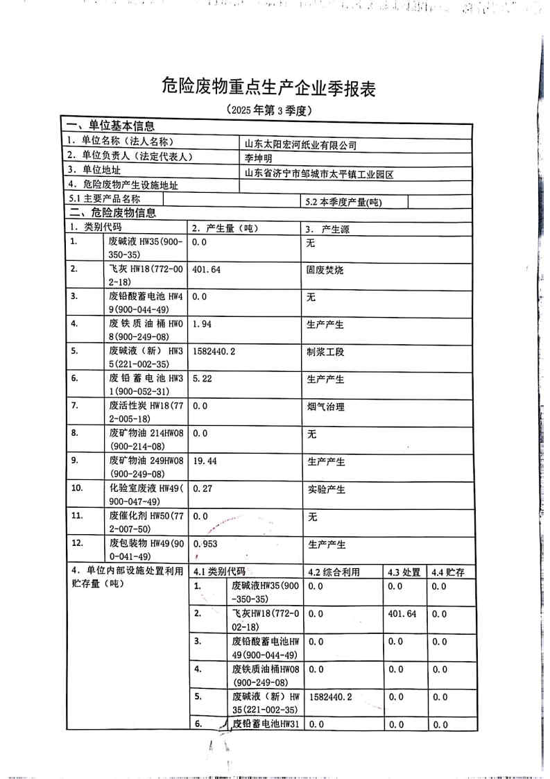 2025年首页-澳门(金沙)官网网站首页宏河纸业危险废物第三季度报表_Page1.jpg